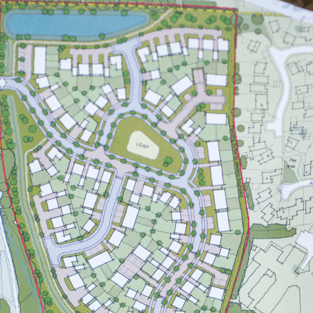 Residential development layout prepared for planning promotion